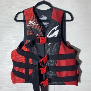 Stearns Adult L/XL Red Black US Coast Guard Approved Life Vest PFD
